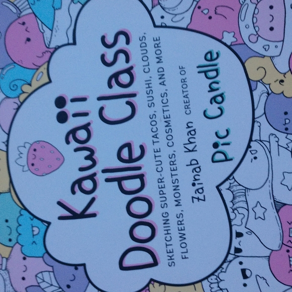 Kawaii Doodle Class sketching super cute tacos, sushi  clouds flowers etc - Picture 2 of 9